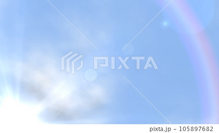 太陽 空 青空 ハロ 虹のリング 背景 壁紙 少し薄め(ワイドサイズ) 太陽 空 青空 ハロ 虹のリング 背景 壁紙 少し薄め(ワイドサイズ) 105897682