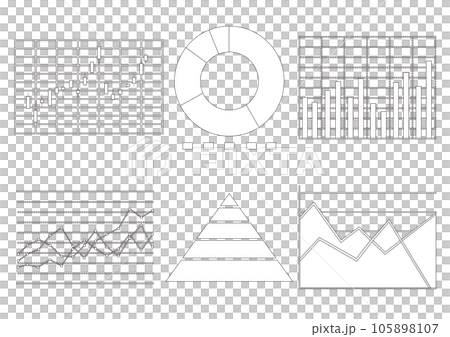 各種圖表數據素材折線圖 105898107