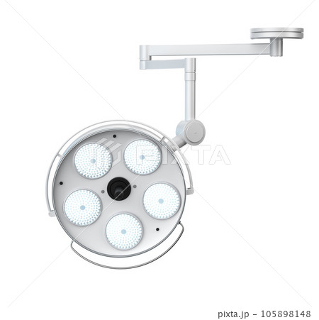 Surgery lights or medical lamps isolated on white 105898148