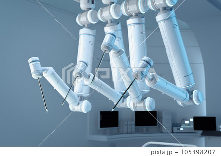 Robotic assisted surgery in operating room 105898207