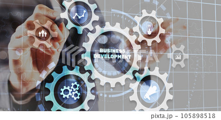 Business Development Change Improvement Vision on Virtual Screen 105898518