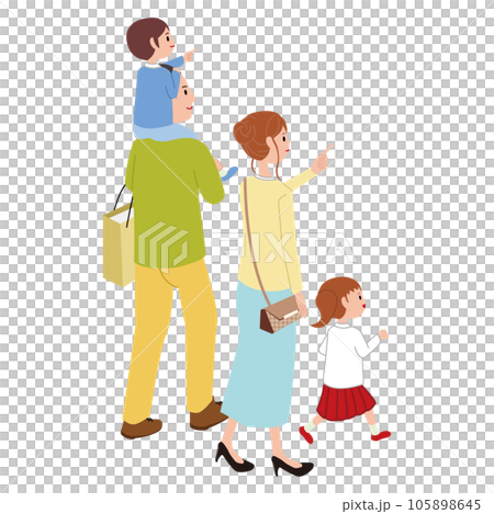 等距家庭從後面出去 105898645