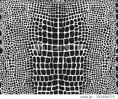 Seamless pattern of alligator skin on a white background Seamless pattern of alligator skin on a white background 105898771