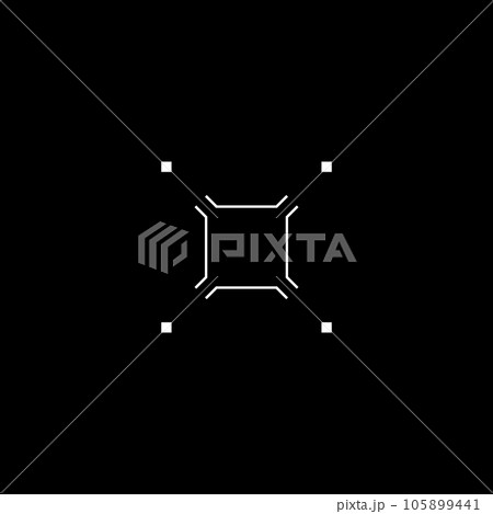 Modern GUI target, aim, sight, HUD reticle,...のイラスト素材 [105899441] - PIXTA