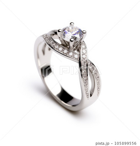 beautiful ring design. wedding engagement rings with diamonds on isolate white beautiful ring design. wedding engagement rings with diamonds on isolate white 105899556