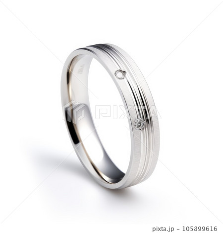 beautiful ring design. wedding engagement rings with diamonds on isolate white 105899616