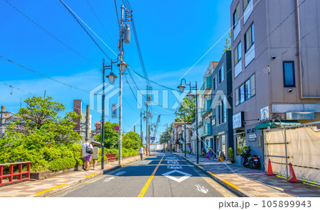 東京都大田区の都市風景　多摩川駅 105899943