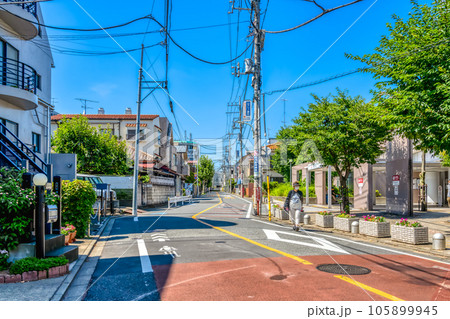 東京都大田区の都市風景　多摩川駅 105899945