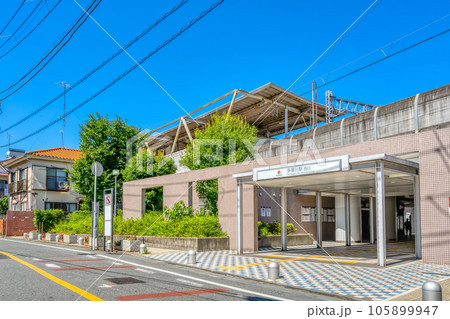 東京都大田区の都市風景　多摩川駅 105899947
