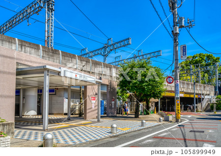 東京都大田区の都市風景 多摩川駅 東京都大田区の都市風景 多摩川駅 105899949
