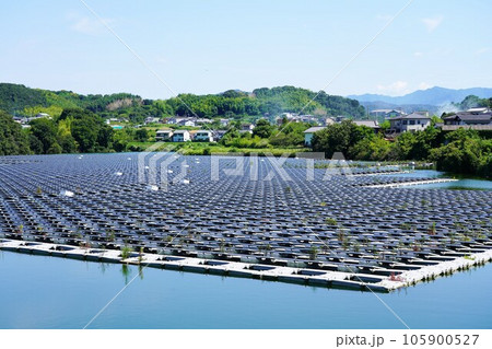 ため池の太陽光発電（讃岐平野） 105900527