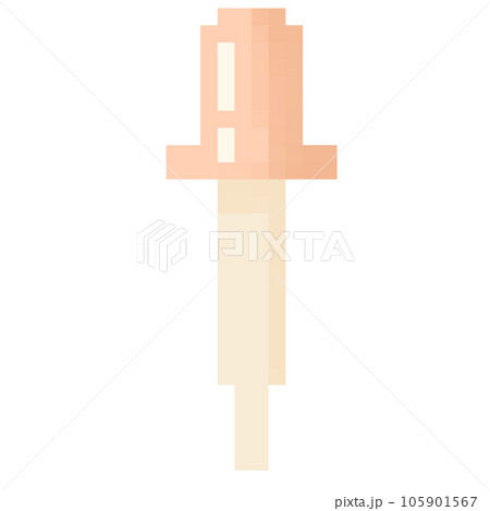 Isolated cute dropper in pixel art Isolated cute dropper in pixel art 105901567