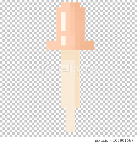 Isolated cute dropper in pixel art 105901567