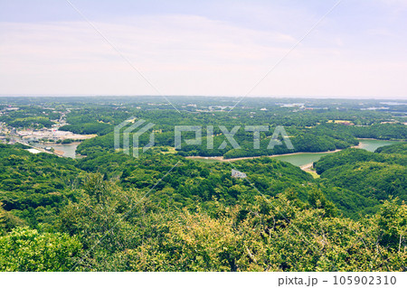 三重・伊勢志摩　横山展望台からの風景 105902310
