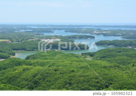 三重・伊勢志摩　横山展望台からの風景 105902321