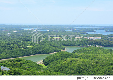 三重・伊勢志摩　横山展望台からの風景 105902327