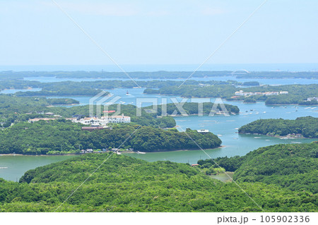 三重・伊勢志摩　横山展望台からの風景 105902336