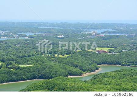三重・伊勢志摩　横山展望台からの風景 105902360