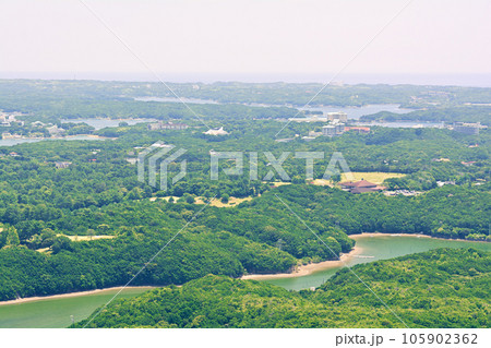 三重・伊勢志摩　横山展望台からの風景 105902362
