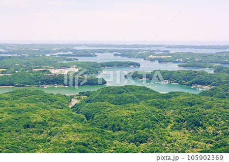 三重・伊勢志摩　横山展望台からの風景 105902369