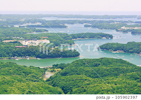 三重・伊勢志摩　横山展望台からの風景 105902397