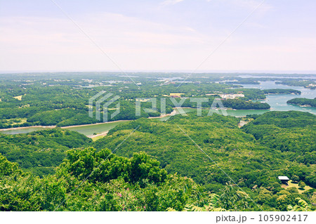 三重・伊勢志摩　横山展望台からの風景 105902417