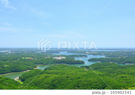 三重・伊勢志摩　横山展望台からの風景 105902541