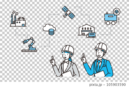 物流　産業　イラスト 105903590