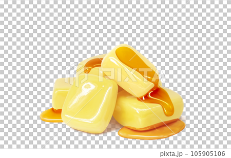 はちみつバターのイラスト リアル はちみつバターのイラスト リアル 105905106