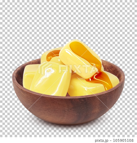 はちみつバターのイラスト リアル はちみつバターのイラスト リアル 105905108