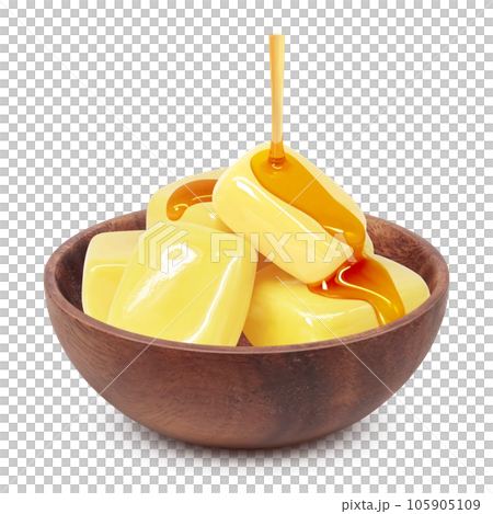 はちみつバターのイラスト リアル 105905109