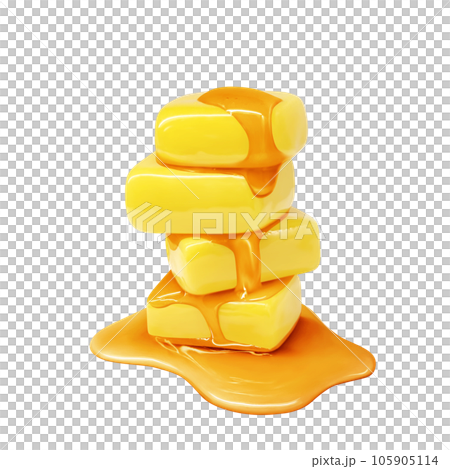 はちみつバター イラスト リアル はちみつバター イラスト リアル 105905114