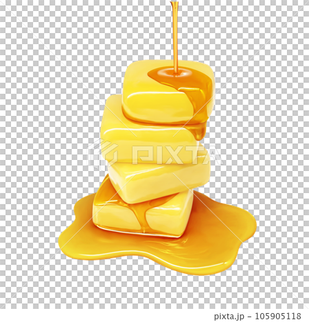 Honey butter illustration real 105905118