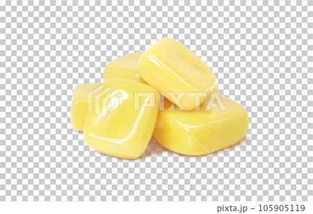 溶けたバターのイラスト リアル 105905119