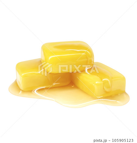 溶けたバター イラスト リアル 溶けたバター イラスト リアル 105905123