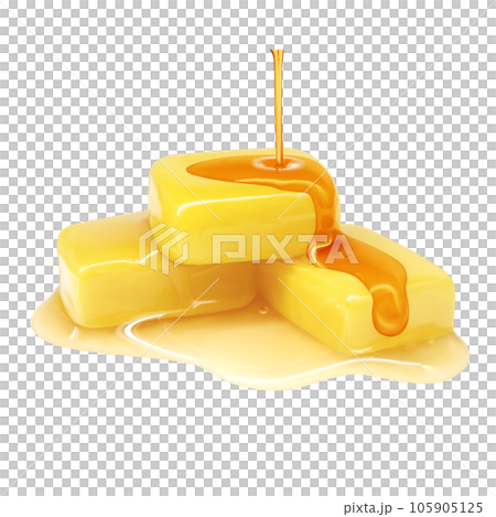 Honey butter illustration real 105905125