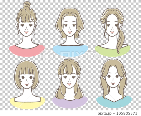 微笑む20〜30代女性のアイコン 微笑む20〜30代女性のアイコン 105905573