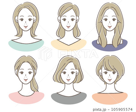 微笑む30〜40代女性のアイコン 105905574