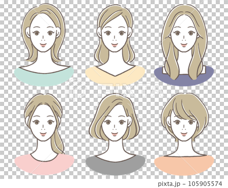 微笑む30〜40代女性のアイコン 105905574