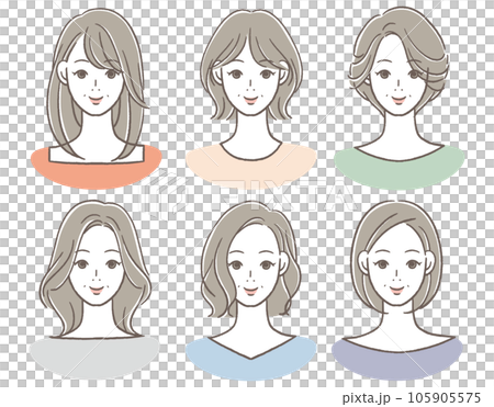 40 多歲和 50 多歲微笑女性的偶像 105905575