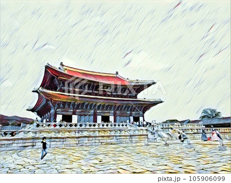 韓国旅行 イラスト 韓国旅行 イラスト 105906099