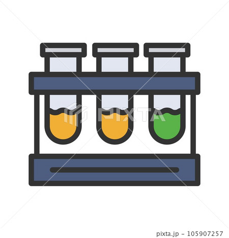 Test Tubes Icon Image. 105907257