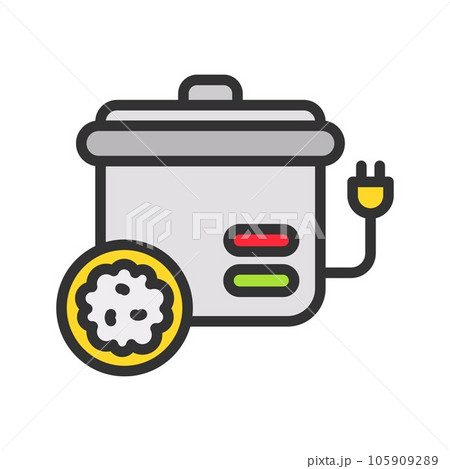 Rice Cooker Icon Image. 105909289