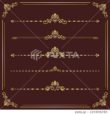 Vintage Big Set of Horizonyal Patterns 105909290