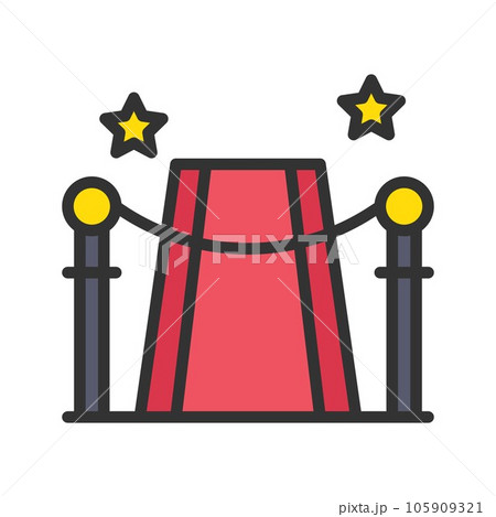 Red Carpet Icon Image. 105909321