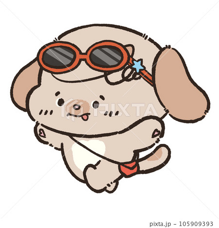 Cute dog illustration doodle arts happy activities hand drawn  transparent background 105909393
