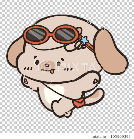 Cute dog illustration doodle arts happy activities hand drawn  transparent background 105909393