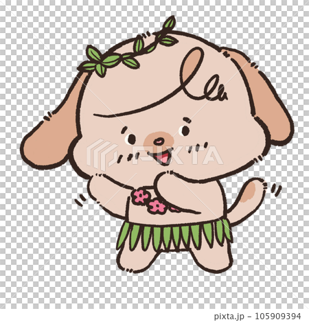 Cute dog illustration doodle arts happy activities hand drawn  transparent background 105909394