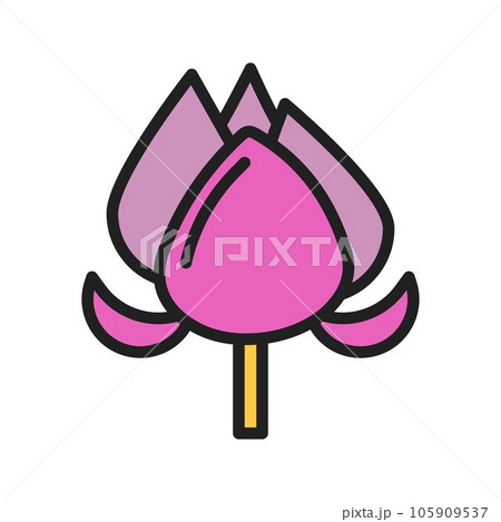 Peony Icon Image. 105909537