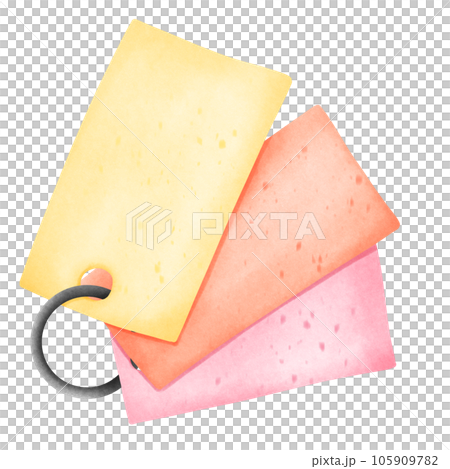 Isolated cute and colorful flashcard in transparent background 105909782